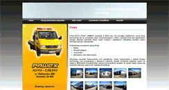 Desktop Screenshot of pawex-oronsko.pl